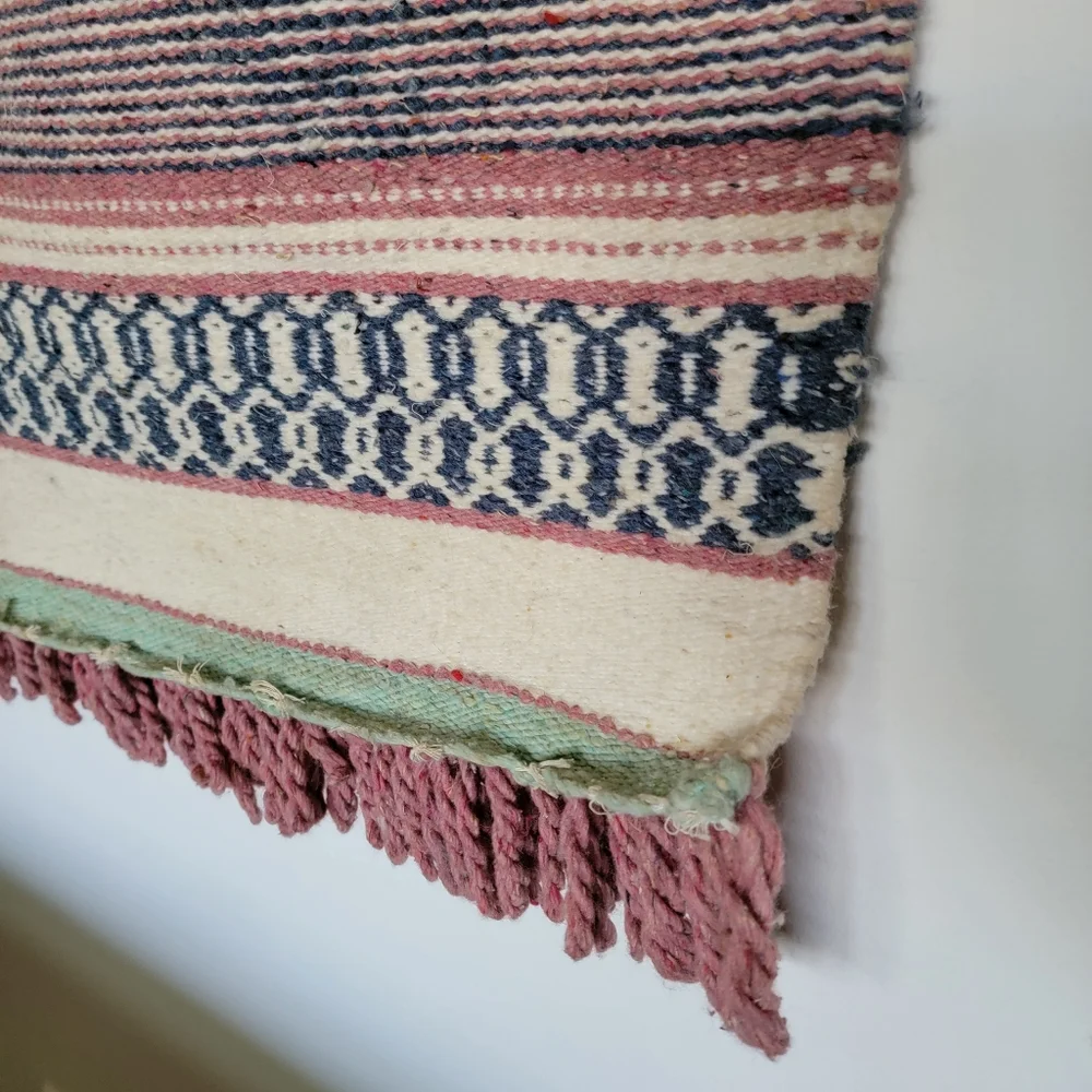 VTG Southwestern Woven Tapestry Wall Hanging Fiber Art Textile Saguaro Western